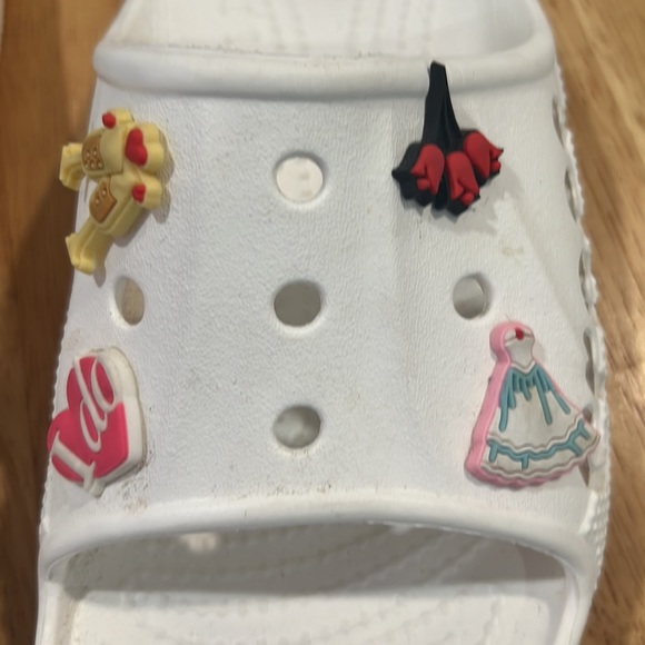 Crocs slides white size 8 - Picture 3 of 8